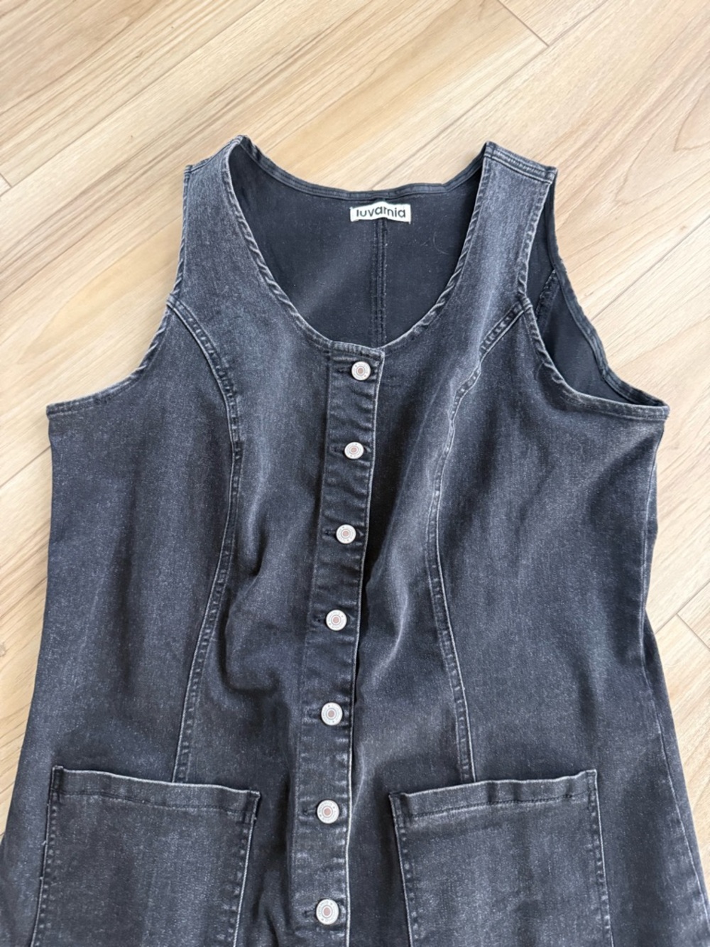 Denim Stretchy Dress - Picture 2 of 6